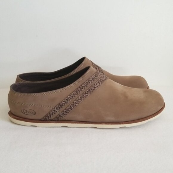 Chaco Caribou Clogs Mules Brown Leather Size 11 - Picture 3 of 8
